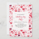 Search for pink heart pattern invitations Red
