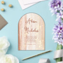 Search for wood arch wedding invitations Elegant