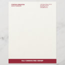 Search for red letterhead Modern