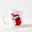 Search for love michigan mugs Heart