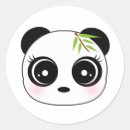 Search for panda face stickers Kawaii