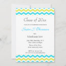 Search for yellow and blue graduation invitations University