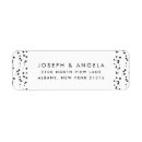 Search for black dots return address labels White