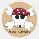 Search for kid pirate party stickers Skull