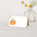 Search for pumpkins place cards Leaves