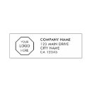 Search for return label rubber stamps Elegant circle logo