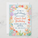 Search for colourful sea shells invitations Stylish