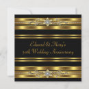 Search for 50th square square wedding anniversary invitations Black