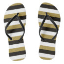 Search for black white striped flipflops Pattern