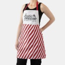 Search for red striped aprons Red and white stripes