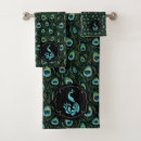 Search for peacock bath towels Black