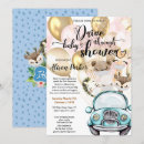 Search for drive by baby boy shower invitations Safari animals
