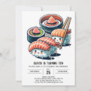 Search for kawaii sushi invitations Sashimi