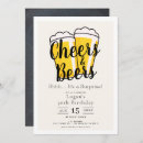 Search for cheers and beers birthday invitations Simple