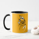 Search for kitten silhouette mugs Black and white