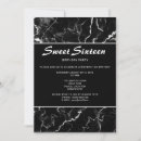 Search for marble sweet 16 invitations Chic