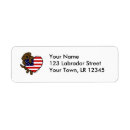 Search for american heart return address labels Stars and stripes