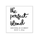 Search for perfect blend rubber stamps Typography