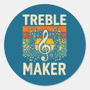 Search for music pun stickers Retro