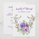 Search for deer antlers invitations White
