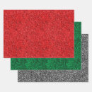 Search for silver glitter wrapping paper Green