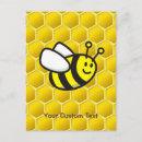Search for flying bee postcards Cute