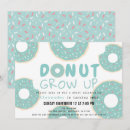 Search for boy doughnut birthday invitations Cute