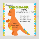 Search for toddlers square invitations Dinosaur