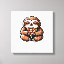 Search for sloth canvas prints Alpaca