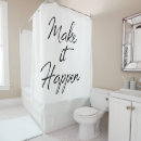 Search for motivational shower curtains Typography