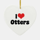 Search for otter christmas tree decorations Heart