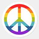 Search for rainbow peace sign stickers Lgbt