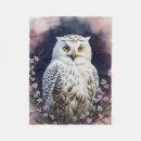Search for snowy owl fleece blanket blankets Wildlife