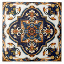 Search for gold and navy blue tiles Decorative