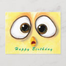 Search for funny chick postcards Yellow