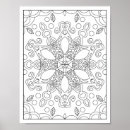 Search for adult colouring posters Mandala