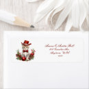Search for red cat return address labels Trendy