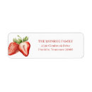 Search for strawberry return address labels Cute