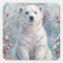 Search for polar bear cub stickers Winter