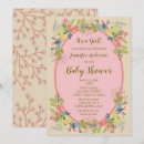 Search for garden baby girl shower invitations Pink