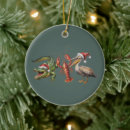 Search for alligator christmas tree decorations Santa
