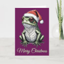 Search for frog christmas cards Green