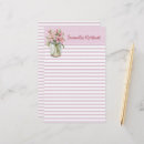 Search for pretty lined stationery paper Pink