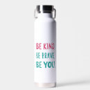 Search for message in a water bottles Be kind