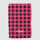 Search for hot pink golf towels Black