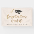 Search for congratulations graduate banners Gold foil