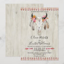 Search for boho cow skull invitations Watercolor