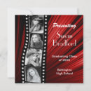 Search for film graduation invitations Red
