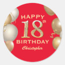 Search for red balloon labels Birthday party