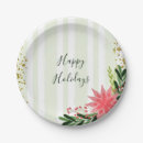 Search for green and gold paper plates Flowers